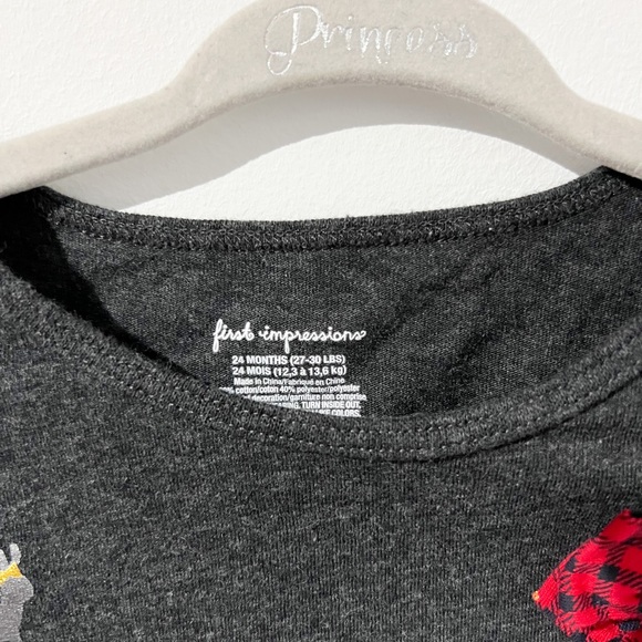 First Impressions Girls Holiday Top - Picture 3 of 4